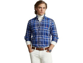 (取寄) ラルフローレン メンズ クラシック フィット プレイド オックスフォード ロング スリーブ シャツ Polo Ralph Lauren men Polo Ralph Lauren Classic Fit Plaid Oxford Long Sleeve Shirt Blue Multi