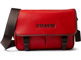 (取寄) コーチ メンズ リーグ メッセンジャー バッグ イン カラーブロック レザー COACH men COACH League Messenger Bag in Color-Block Leather Sport Red/Cherry
