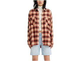 (取寄) リーバイス ウィメンズ レディース ハリソン ラグラン シャツ Levi's Womens women Levi's Womens Harrison Raglan Shirt James Plaid Syrah