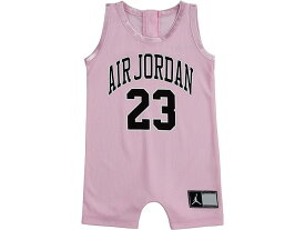 (取寄) ジョーダンキッズ ボーイズ HBR DNA ジャージ ロンパー (インファント) Jordan Kids boys Jordan Kids HBR DNA Jersey Romper (Infant) Pink Foam