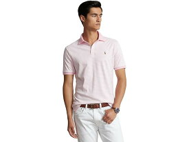 (取寄) ラルフローレン メンズ クラシック フィット ストライプド ソフト コットン ポロ シャツ Polo Ralph Lauren men Polo Ralph Lauren Classic Fit Striped Soft Cotton Polo Shirt Carmel Pink/White