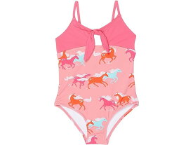 (取寄) ハットレイ キッズ ガールズ プレイフル ホーシズ タイ フロント スイムスーツ (トドラー/リトル キッズ/ビッグ キッズ) Hatley Kids girls Hatley Kids Playful Horses Tie Front Swimsuit (Toddler/Little Kids/Big Kids) Pink