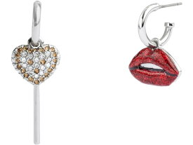 (取寄) コーチ レディース ロリポップ チャーム ミスマッチ ハギーズ COACH women COACH Lollipop Charm Mismatch Huggies Red/Rhodium