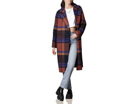 (取寄) アヴェックレフィー レディース ダブル-フェイス プレイド ラグラン コート Avec Les Filles women Avec Les Filles Double-Face Plaid Raglan Coat Navy/Rust Plaid