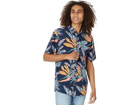 (取寄) ボルコム メンズ インドスプレー フローラル ショート スリーブ ウーブン Volcom men Volcom Indospray Floral Short Sleeve Woven Navy