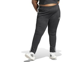 (取寄) アディダス オリジナルス レディース プラス サイズ スーパースター トラック パンツ adidas Originals women adidas Originals Plus Size Superstar Track Pants Black 1