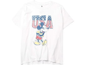 (取寄) ジャンクフード キッズ ボーイズ ミッキー マウス USA T-シャツ (ビッグ キッズ) Junk Food Kids boys Junk Food Kids Mickey Mouse USA T-Shirt (Big Kids) White