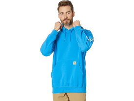 (取寄) カーハート メンズ ミッドウエイト シグニチャー スリーブ ロゴ フーデット スウェットシャツ Carhartt men Carhartt Midweight Signature Sleeve Logo Hooded Sweatshirt Atomic Blue