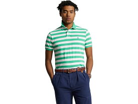 (取寄) ラルフローレン メンズ クラシック フィット ストライプド メッシュ ポロ シャツ Polo Ralph Lauren men Polo Ralph Lauren Classic Fit Striped Mesh Polo Shirt Green