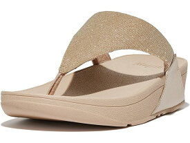 (取寄) フィットフロップ レディース ルル シマーラックス トゥ-ポスト サンダル FitFlop women FitFlop Lulu Shimmerlux Toe-Post Sandals Latte Beige