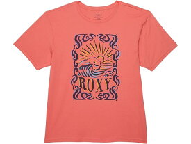 (取寄) ロキシー キッズ ガールズ モッシュ ピッティド T-シャツ (リトル キッズ/ビッグ キッズ) Roxy Kids girls Roxy Kids Mosh Pitted T-Shirt (Little Kids/Big Kids) Sun Kissed Coral