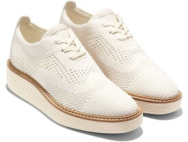 (取寄) コールハーン レディース オリジナルグランド プラットフォーム ステッチライト オックスフォード Cole Haan women Cole Haan Originalgrand Platform Stitchlite Oxford Ivory Knit/Croc Print/Sandollar