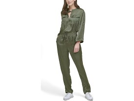 (取寄) ダナキャランニューヨーク レディース ユーティリティ ジャンプスーツ DKNY women DKNY Utility Jumpsuit Military Green