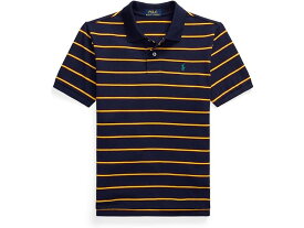 (取寄) ラルフローレン キッズ ボーイズ ストライプド コットン メッシュ ポロ シャツ (ビッグ キッズ) Polo Ralph Lauren Kids boys Polo Ralph Lauren Kids Striped Cotton Mesh Polo Shirt (Big Kids) Refined Navy Multi
