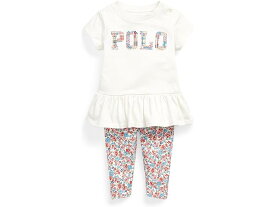 (取寄) ラルフローレン キッズ ガールズ ロゴ ジャージ トップ アンド フローラル レギンス セット (インファント) Polo Ralph Lauren Kids girls Polo Ralph Lauren Kids Logo Jersey Top & Floral Leggings Set (Infant) Deckwash White/Tyler Floral