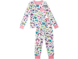 (取寄) ハットレイ キッズ ガールズ グルーヴィー マッシュルーム バンブー パジャマ セット (トドラー/リトル キッズ/ビッグ キッズ) Hatley Kids girls Hatley Kids Groovy Mushroom Bamboo Pajama Set (Toddler/Little Kids/Big Kids) Natural