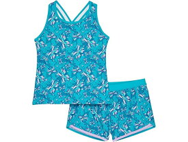 (取寄) エルエルビーン ガールズ ウォータースポーツ スイム タンキニ ショーツ (リトル キッズ) L.L.Bean girls L.L.Bean Watersports Swim Tankini Shorts (Little Kids) Teal Blue Butterfly