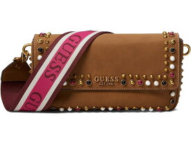 (取寄) ゲス レディース レーダー フラップ クロスボディ GUESS women GUESS Radar Flap Crossbody Cognac