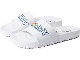 (取寄) トミーヒルフィガー キッズ ガールズ サンセット スライド (リトル キッド/ビッグ キッド) Tommy Hilfiger Kids girls Tommy Hilfiger Kids Sunset Slide (Little Kid/Big Kid) White/Rainbow