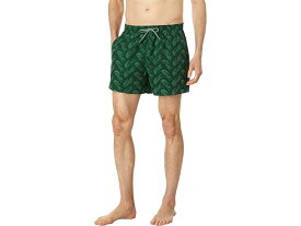 (取寄) ラコステ メンズ プリンテッド スイム ショーツ Lacoste men Lacoste Printed Swim Shorts Green/Ash Tree