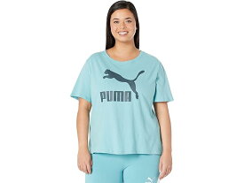 (取寄) プーマ レディース プラス サイズ クラシックス ロゴ Tシャツ PUMA women PUMA Plus Size Classics Logo Tee Porcelain