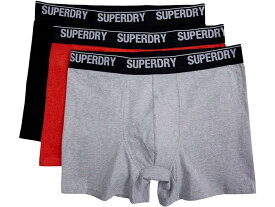(取寄) スーパードライ メンズ ボクサー マルチ トリプル パック Superdry men Superdry Boxer Multi Triple Pack Black/Orange/Grey