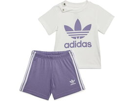 (取寄) アディダス オリジナルス キッズ キッズ トレフォイル ショーツ Tシャツ セット (インファント/トドラー) adidas Originals Kids kids adidas Originals Kids Trefoil Shorts Tee Set (Infant/Toddler) Magic Lilac