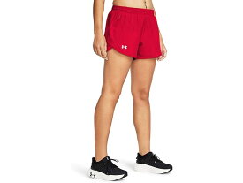 (取寄) アンダーアーマー レディース フライ バイ ショーツ Under Armour women Under Armour Fly By Shorts Red/Red/Reflective