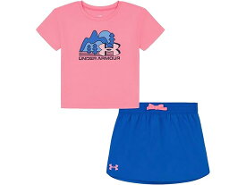 (取寄) アンダーアーマー キッズ ガールズ シンプル ライフ ショート セット (リトル キッド) Under Armour Kids girls Under Armour Kids Simple Life Short Set (Little Kid) Fluo Pink