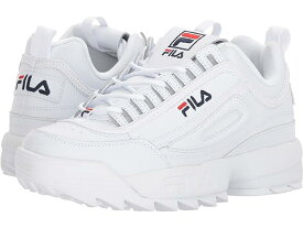 (取寄) フィラ レディース ディスラプター リ プレミアム ファッション スニーカー Fila women Fila Disruptor II Premium Fashion Sneaker White/Fila Navy/Fila Red 1