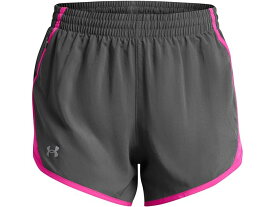 (取寄) アンダーアーマー レディース フライ バイ ショーツ Under Armour women Under Armour Fly By Shorts Castlerock/Astro Pink/Reflective