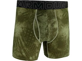 (取寄) アンダーアーマー メンズ パフォーマンス テック プリント 6 ボクサー ブリーフ Under Armour men Under Armour Performance Tech Print 6" Boxer Briefs Marine OD Green