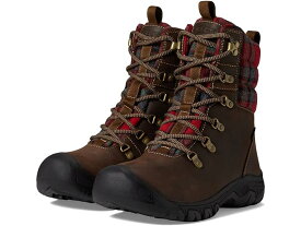 (取寄) キーン レディース グレタ ブート ウォータープルーフ KEEN women KEEN Greta Boot Waterproof Dark Brown/Red Plaid