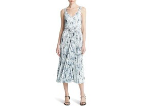 (取寄) ヴィンス レディース ウォッシュド ライリリー V-ネック プリーツ スリップ ドレス Vince women Vince Washed Lilly V-Neck Pleated Slip Dress Pale Azure