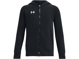 (取寄) アンダーアーマー キッズ ボーイズ ライバル フリース フル ジップ ブーディ (ビッグ キッズ) Under Armour Kids boys Under Armour Kids Rival Fleece Full Zip Hoodie (Big Kids) Black/White