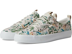 (取寄) ケッズ レディース キックバック レザー スリップ オン Keds women Keds Kickback Leather Slip On Beige/Multi Island Print