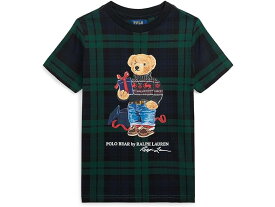 (取寄) ラルフローレン キッズ ボーイズ ポロ ベアー プレイド コットン ジャージ ティー (トドラー/リトル キッズ) Polo Ralph Lauren Kids boys Polo Ralph Lauren Kids Polo Bear Plaid Cotton Jersey Tee (Toddler/Little Kids) FA23 Blackwatch Plaid Gift Bear