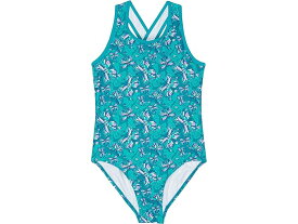 (取寄) エルエルビーン ガールズ ウォータースポーツ スイム ワンピース (リトル キッズ) L.L.Bean girls L.L.Bean Watersports Swim One-Piece (Little Kids) Teal Blue Butterfly