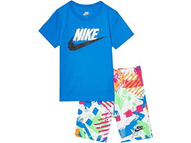(取寄) ナイキ キッズ ボーイズ スポーツウェア スリル T-シャツ アンド ショーツ セット (トドラー/リトル キッズ) Nike Kids boys Nike Kids Sportswear Thrill T-Shirt and Shorts Set (Toddler/Little Kids) Photo Blue