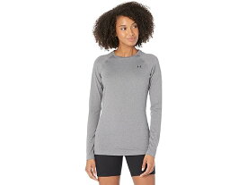 (取寄) アンダーアーマー レディース オーセンティクス ロング スリーブ クルー ネック T-シャツ Under Armour women Under Armour Authentics Long Sleeves Crew Neck T-Shirt Charcoal Light Heather/Black