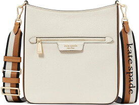 (取寄) ケイトスペード レディース ハドソン カラーブロック ペブルド レザー メッセンジャー クロスボディ Kate Spade New York women Kate Spade New York Hudson Colorblocked Pebbled Leather Messenger Crossbody Parchment Multi