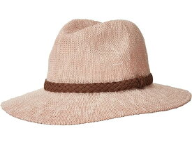 (取寄) サンディエゴハット レディース KNH8008 マシーン ニット フェドラ W/ ブレイデッド スエード トリム San Diego Hat Company women San Diego Hat Company KNH8008 Machine Knit Fedora w/ Braided Suede Trim Blush