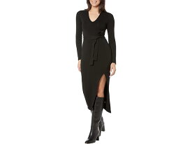 (取寄) モンロー レディース スーパーソフト フリース ドレス ウィズ タイ MONROW women MONROW Supersoft Fleece Dress with Tie Black