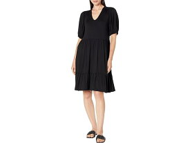 (取寄) カレンケーン レディース パフ スリーブ ティアード ドレス Karen Kane women Karen Kane Puff Sleeve Tiered Dress Black