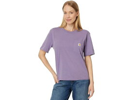 (取寄) カーハート レディース ルーズ フィット ライトウェイト ショート スリーブ クルー ネック T-シャツ Carhartt women Carhartt Loose Fit Lightweight Short Sleeve Crew Neck T-Shirt Lavender Mist