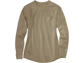 (取寄) カーハート レディース フレームレジスタント フォース コットン ロング スリーブ クルー Carhartt women Carhartt Flame-Resistant Force Cotton Long Sleeve Crew Khaki