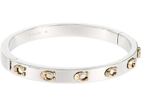 (取寄) コーチ レディース シグニチャー バングル ブレスレット COACH women COACH Signature Bangle Bracelet Two-Tone