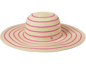 (取寄) ローレン ラルフローレン レディース ストライプド サン ハット LAUREN Ralph Lauren women LAUREN Ralph Lauren Striped Sun Hat Natural/Fuchsia