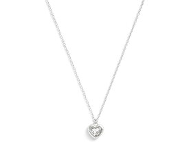 (取寄) コーチ レディース ストーン ハート ペンダント ネックレス COACH women COACH Stone Heart Pendant Necklace Crystal/Rhodium