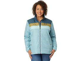 (取寄) エルエルビーン レディース プラス サイズ マウンテン クラシック パファー ジャケット カラーブロック L.L.Bean women L.L.Bean Plus Size Mountain Classic Puffer Jacket Color-Block Storm Blue/Steel Blue